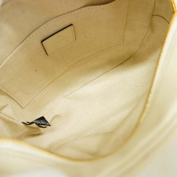 GUCCI White Leather Shoulder Bag - Picture 4 of 8